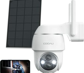 Análisis de la cámara de vigilancia COOAU: características destacadas incluyen panel solar, visión nocturna e IP66